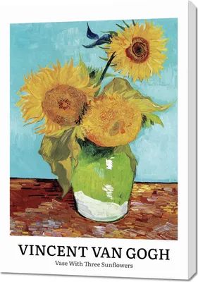 Zdjęcie produktu dla Obraz 70x100cm Design Vase, Van Gogh Vintage do Salonu