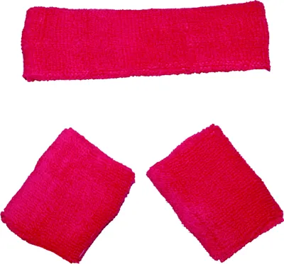 Produktbild von rosa / hummer Schweißbänder Set