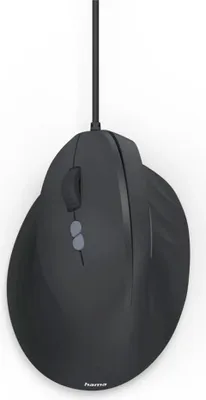 Immagine prodotto di HAMA Mouse verticale ergonomico per mancini ECM-500L, con cavo, ottico, nero (00173087)