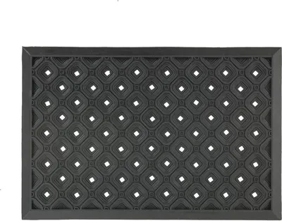 Zdjęcie produktu dla Wycieraczka gumowa Dynamic 002 czarna 45x75 cm