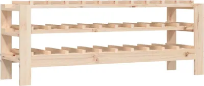 Obrázek produktu pro vidaXL Stojan na víno 109,5x30x42 cm Borovicový masiv