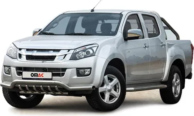 Obrázek produktu pro Přední ochranná lišta pro Isuzu D-Max 2012-2019 s ocelí ABE stříbrná