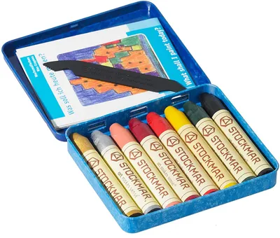 Obrázok produktu pre Stockmar sada voskových pasteliek - pastelky z včelieho vosku 8 farieb doplnok