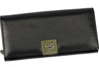 Image de Porte-monnaie Gregorio élégant et spacieux en cuir pour femmes.