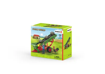 Produktbild von Schleich - Tierfiguren, Heuförderband mit Bauer; 42377