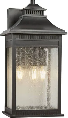 Produktbild von Elstead Livingston Außen-Wandleuchte E14 3-fach Kaiserliche Bronze IP44 Anti-Meerwasser