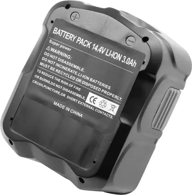 Image de Avizar, Batterie Li-Ion 14,4V 3000mAh 43,2Wh pour outil électrique Hitachi BCL1430, Noir