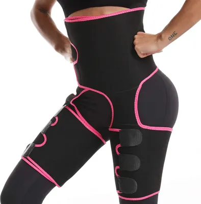 Produktbild von Fitnessgurtel Bauchweggurtel,Verstellbarer Waist Trainer,3 in1Korsett-Waist Trainer Damen-Taillentrainer Beintrainer zur Fettverbrennung Abnehmen Schnell - XL