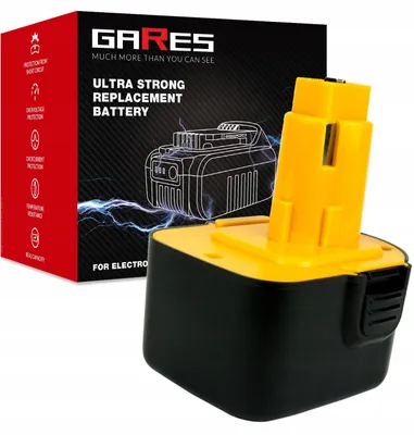 Obrázek produktu pro Gares Náhradní baterie pro Dewalt DW938K DW936 DC390 | 18 V 2 Ah Inny | Vysokovýkonná baterie pro robotický vysavač | Kompatibilní s Dewalt DW938K DW936 DC390 | Prémiová kvalita