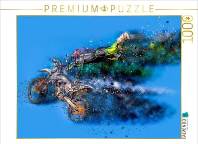 Produktbild von CALVENDO Puzzle Motocross | 1000 Teile Lege-Größe 64x48cm Foto-Puzzle für glückliche Stunden