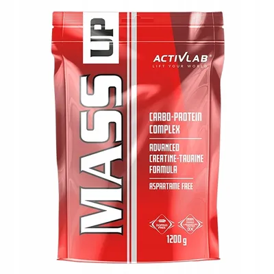 Zdjęcie produktu dla Activlab Mass Up 1200g CZEKOLADA BIAŁKO GAINER WĘGLOWODANY MASA