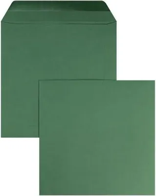 Produktbild von Briefumschläge 170x170mm 120g/qm gummiert VE=100 Stück tannengrün