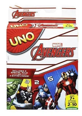 Produktbild von Mattel Marvel Avengers UNO Kartenspiel MATTCJM73
