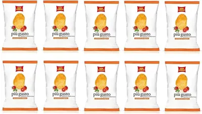 Produktbild von 10x San Carlo più gusto Limette & rosa Pfeffer Chips Kartoffelchips gesalzen 50g