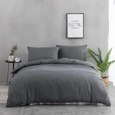 Produktbild von Unyqoos® Bettwäsche-Set aus superweichem Mikrofaser mit Reißverschluss, 135 x 200 cm, hypoallergen