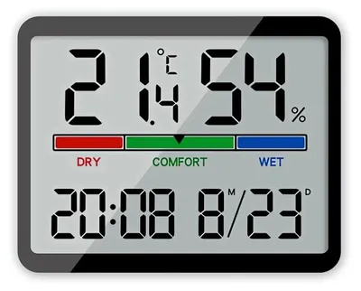 Obrázok produktu pre Pronett XJ5245 Teploměr s vlhkoměrem a časem černý