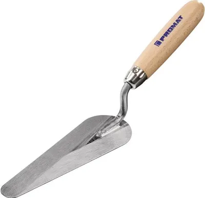 Produktbild von Katzenzungenkelle L.160mm gehärtet,m.Buchenholzheft STA PROMAT