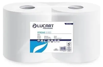 Obrázok produktu pre Utierky, kotúčové, 3-vrstvové, LUCART, "Strong 3.500", biela