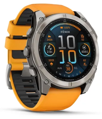 Produktbild von Garmin Fenix 8, 3,56 cm (1.4"), AMOLED, Touchscreen, 32 GB, GPS, 76 g