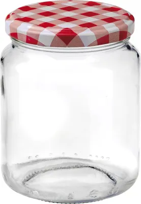 Obrázek produktu pro Rechberger Skladovací nádoba 6 kusů 390 ml šachovnicová/červená