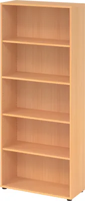 Produktbild von bümö basic Aktenregal - 5 Ordnerhöhen - Nachbildung: Buche