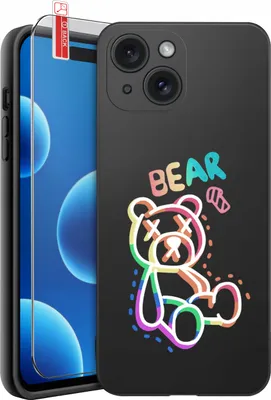 Obrázok produktu pre Puzdro na iPhone 15 | DIZAJNY | MATNÉ SILIKÓNOVÉ PUZDRO + SKLO 9H