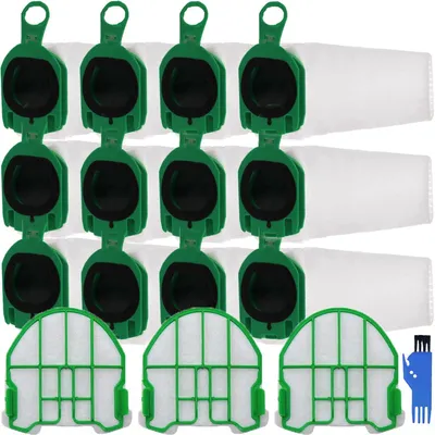 Staubsaugerbeutel für Vorwerk Kobold VB100 FP100, 12 Stück