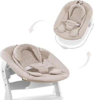 Productafbeelding van Baby Bouncer - Zitje Newborn - Ontspannen Baby - 2-in-1 Functie - Max 9 kg - Beige