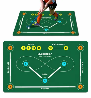 Productafbeelding van Hockey trainingsmat 150 x 90 cm voor het hanteren