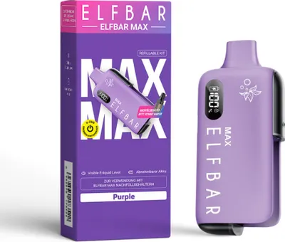 Produktbild von ELFBAR MAX Akku Pod Kit - Purple