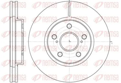 Produktbild von 2x REMSA Bremsscheibe 6862.10 vorne für TOYOTA PREVIA (MCR3_ ACR3_ CLR3_)