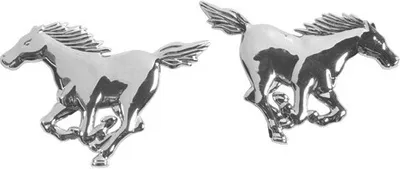 Produktbild von PILOT Emblem 3D verchromt - 2 Horses
