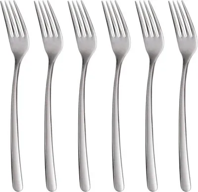 Produktbild von Tafelgabeln 6 Stück - Edelstahl 18/10 - 20,5 cm - Silberfarben