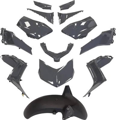 Immagine prodotto di Kit Carene TNT 13 Pezzi Grigio Nardo per Yamaha X-Max 125-300