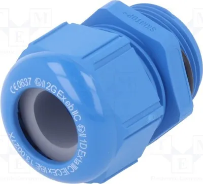 Obrázok produktu pre 1x Kábelová priechodka, modrá, typ 54115435, stupeň ochrany IP68, priemer závitu: M25