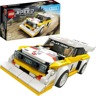 Produktbild von LEGO 76897 Speed Champions 1985 Audi Sport quattro S1, Spielzeugauto für Mädchen und Jungen ab 7 Jahre, Bausatz für Modellauto, Rennauto