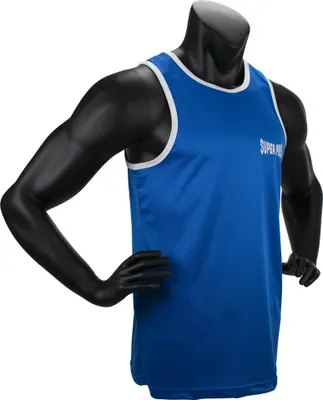 Produktbild von Super Pro Combat Gear Club Bokssinglet blauw/wit