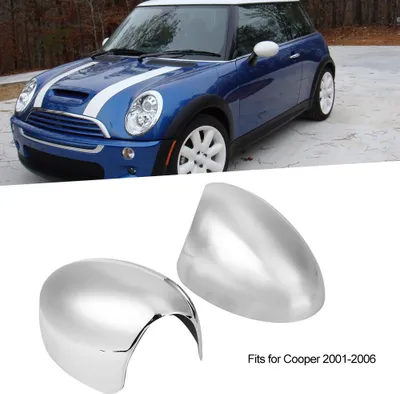 Image de 2 pièces ABS chromé droite gauche porte rétroviseur cache adapté à Cooper 2001-2006