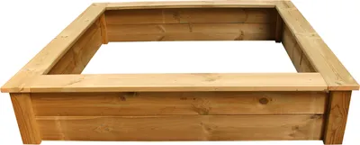 Produktbild von Sandkasten Sandkiste Sandbox Beach aus Massivholz in den Breiten 150, 170, 190 cm Clamaro, Sandkasten:190x190cm Imprägniert