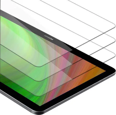 Produktbild von Cadorabo 3x Panzer Folie für Huawei MediaPad T3 10 (9.6" Zoll) in Transparent Tablet Schutzfolie Tempered