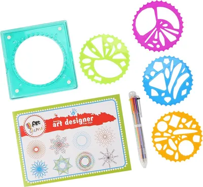 Obrázok produktu pre Detské plastové geometrické pravítko špirála kreslenie nástroj umenie hračka deti papiernictvo dodávky