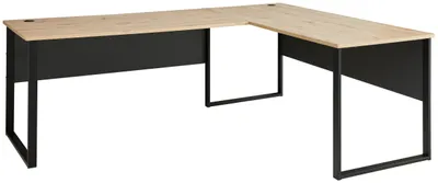 Winkel-Schreibtisch MEMPHIS Artisan Eiche - Metallgestell 229 x 170 cm
