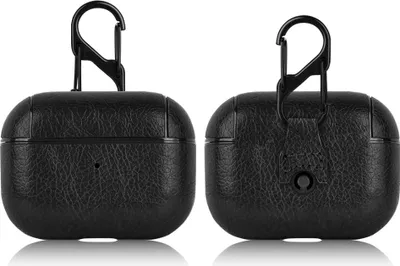 Obrázek produktu pro INF Ochranné pouzdro Airpods, prémiováPolyuretankůže Černá AirPods 4