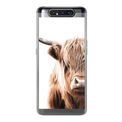 Produktbild von MuchoWow® Handyhülle Schutzhülle Hülle für Samsung Galaxy A80 Schottischer Highlander - Kuh - Tiere Silikon Softcase Handy Hülle - Schutzdeckel