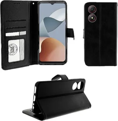 Produktbild von Buchtasche mit Magnetverschluss Handyhülle mit Kartenfächern kompatibel mit ZTE Blade A34