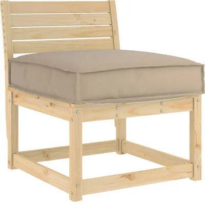 Image de coussin vidaXL Taupe 60 x 60 x 12 cm Tissu Oxford