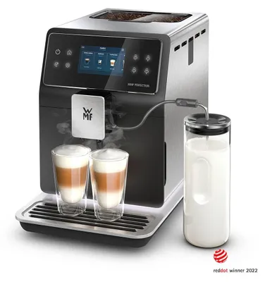 Produktbild von WMF Perfection 860L, Espressomaschine, 2 l, Kaffeebohnen, Gemahlener Kaffee, Eingebautes Mahlwerk, Schwarz, Edelstahl