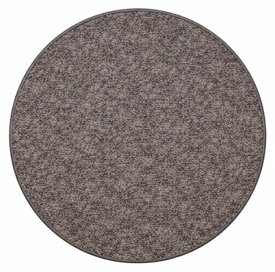 Productafbeelding van 67x67 (diameter) - Rond vloerkleed Madrid, bruin-grijs