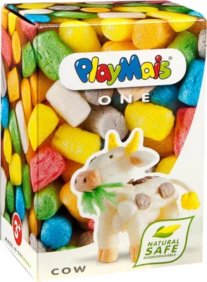 Zdjęcie produktu dla PlayMais Krówka: Kreatywne klocki z kukurydzy dla dzieci