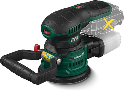 Produktbild von PARKSIDE® 20 V Akku-Exzenterschleifer »PAEXS 20-Li B2«, inkl. Schleifblätter, ohne Akku und Ladegerät